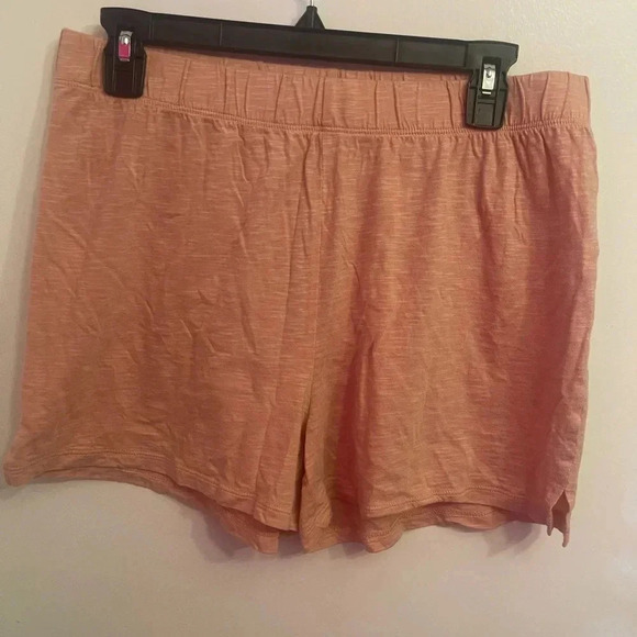 Garnet Hill pajama lounge shorts peach M EUC - Picture 2 of 3